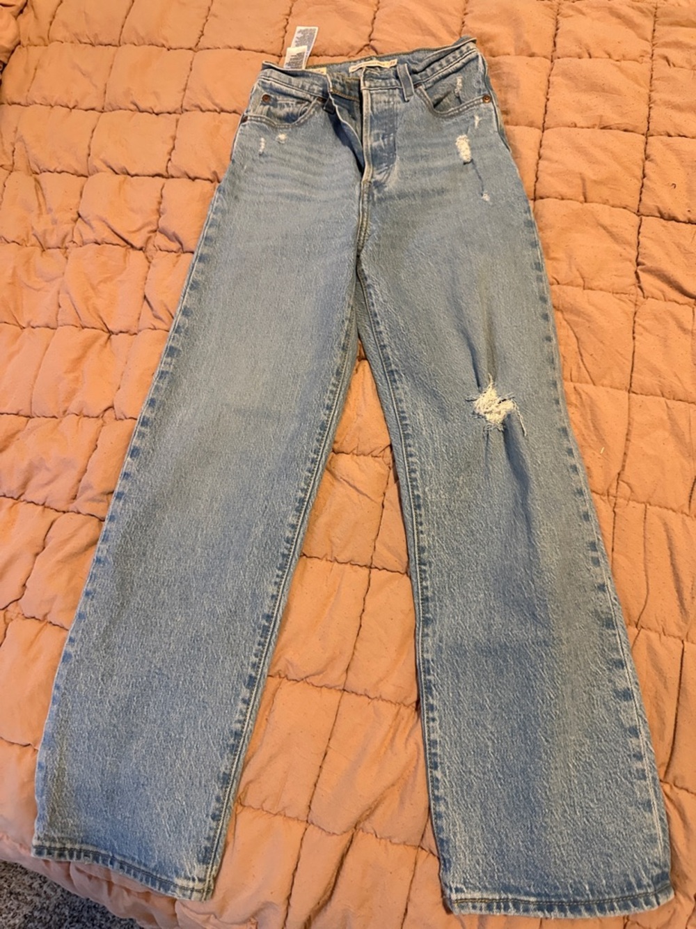 Levi's Light Blue Flare Wide-Leg Jeans